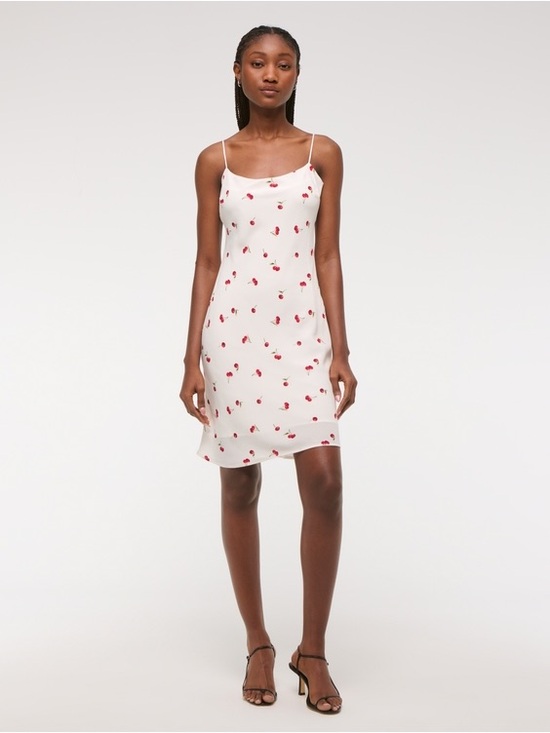 Abercrombie & Fitch Dresses & Skirts - NWT sz M Abercrombie cherry print silky slip dress NEW $90!